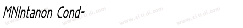MNIntanon Cond字体转换 MNIntanon Cond字体转换